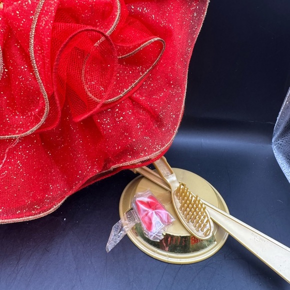 Vintage 1993 Mattel Barbie Doll Happy Holidays Special Edition Red Dress 10824 - Picture 7 of 11